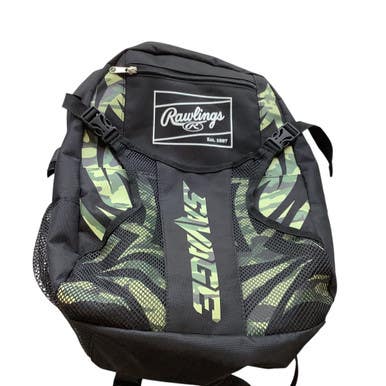 Used Rawlings SAVAGE BB/SB Player Backpack Black 11479-S000398705