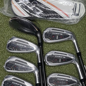 Cobra LTDx Combo Iron Set 5H, 6-GW Graphite KBS PGI Regular Flex NEW!
