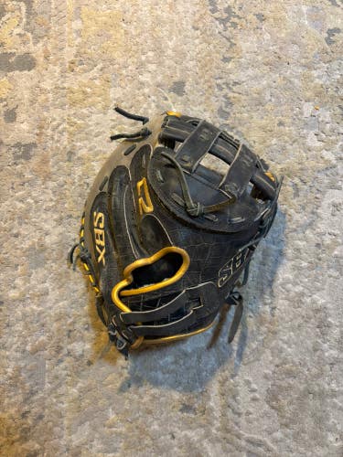 Gray SBX C2 RH Catcher's Softball Glove 34"