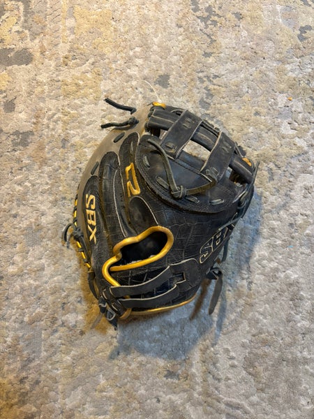Gray SBX C2 RH Catcher's Softball Glove 34"