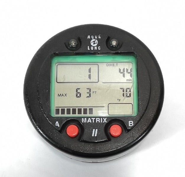 Aqua Lung Matrix 2 Scuba Dive Diving Computer Puck Module with Manual ...