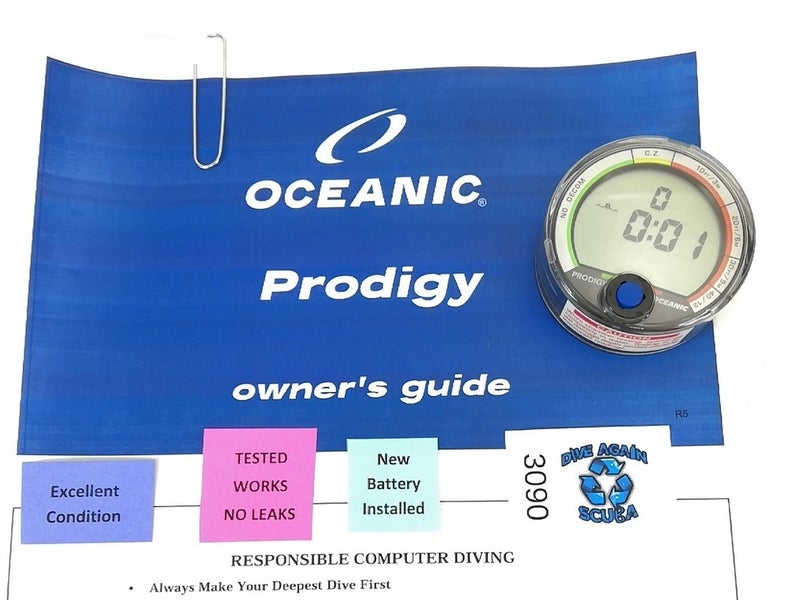 Oceanic Prodigy Scuba Dive Computer Puck Module with Manual                #3090