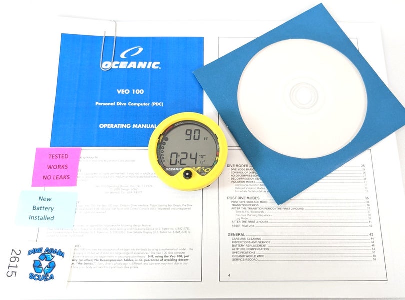 Oceanic Veo 100 Scuba Dive Computer Puck Module Diving Veo100  Diving     #2615