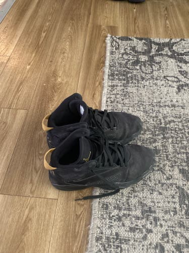 Black And Gold  Metallic Jordans