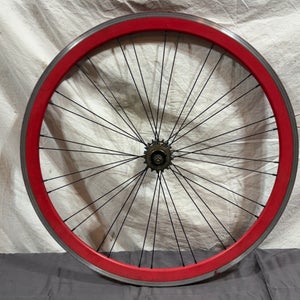 Red Aero Aluminum 32-Spoke Bolt-On 700C Fixie/Single Speed Rear Wheel Flip-Flop