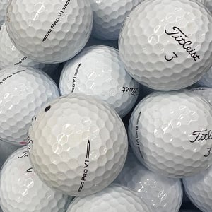 24 Near Mint AAAA Titleist Pro V1 2023 Used Golf Balls w/ Mesh Bag