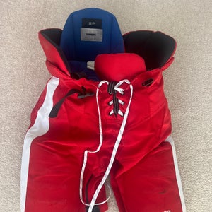 Red Small Bauer Nexus Hockey Pants Pro Stock Boston University