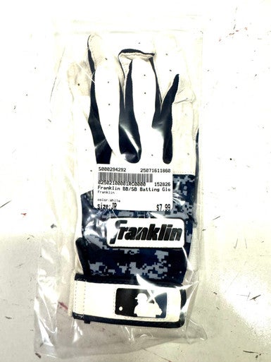 Used Franklin BB/SB Batting Gloves White Junior 11860-S000294292