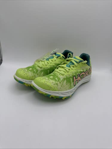 Hoka One One Crescendo XC Womens US 5.5 Lettuce Electric Lime Spikes Cleats