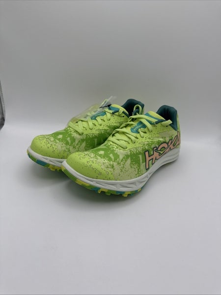 Hoka One One Crescendo XC Womens US 5.5  Lettuce Electric Lime Spikes Cleats