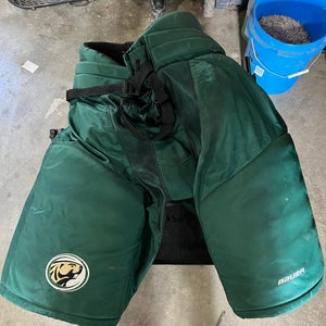 Bemidji State Large Senior Bauer Hockey Pants Pro Stock (Used)