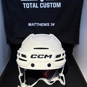 New CCM Tacks X Helmet Pro Stock Auston Matthews - White (CCMPROSTOCKHELMET)