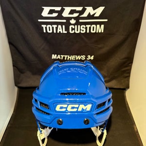 New CCM Tacks X Helmet Pro Stock Auston Matthews - Blue (CCMPROSTOCKHELMET)