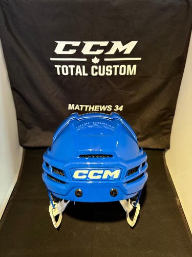New CCM Tacks X Helmet Pro Stock Auston Matthews - Blue (CCMPROSTOCKHELMET)