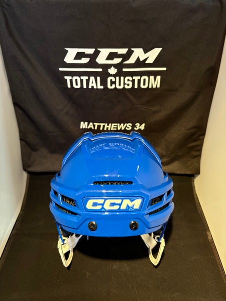 New CCM Tacks X Helmet Pro Stock Auston Matthews - Blue (CCMPROSTOCKHELMET)