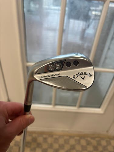 Men's Callaway Callaway Jaws Raw Chrome Left Hand Wedge Regular Flex 60 Degree Steel Shaft (New)