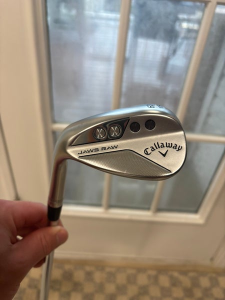 Men's Callaway Callaway Jaws Raw Chrome Left Hand Wedge Regular Flex 60 Degree Steel Shaft (New)