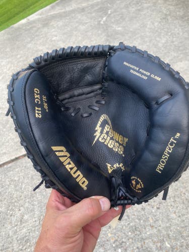 Black Mizuno Power Close RH Catcher's Baseball Glove 31.5" (New)