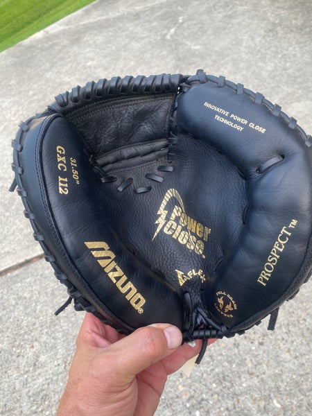 Black Mizuno Power Close RH Catcher's Baseball Glove 31.5" (New)