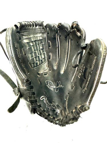 Used Rawlings DEREK JETER BB/SB Glove RH Throw Black 11" 11860-S000293973