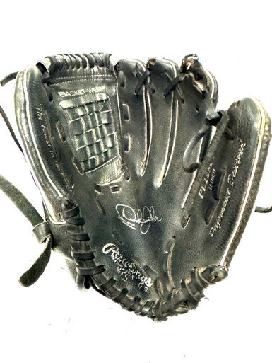 Used Rawlings DEREK JETER BB/SB Glove RH Throw Black 11" 11860-S000293973