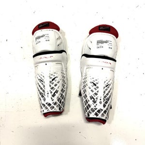 Used Bauer VAPOR Junior Shin Guards White 12" 11860-S000294011