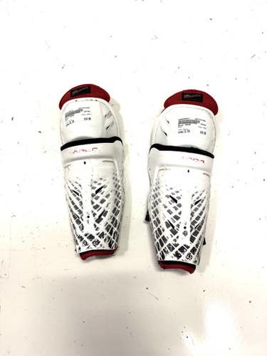 Used Bauer VAPOR Junior Shin Guards White 12" 11860-S000294011