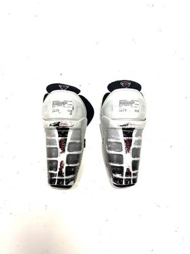 Used Bauer SUPREME 10 Youth Shin Guards White 8" 11860-S000294012