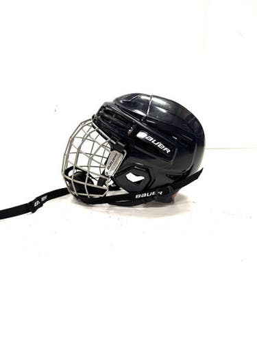 Used Bauer IMS 5.0 Helmet Cage Combo Navy Blue SM 11860-S000294107