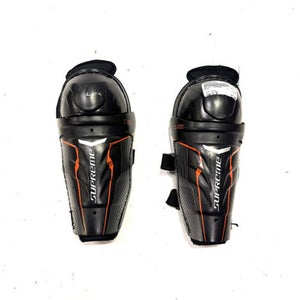 Used Bauer SUPREME Junior Shin Guards Black 8" 11860-S000294124