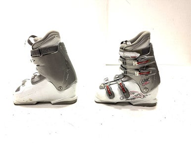 Used Nordica ONE FLEX 40 Girls DH Ski Boot White 245 MP - M06.5 - W07.5 11860-S000294137