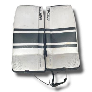 Bauer (Used) White Youth Intermediate 24" Goalie Leg Pads