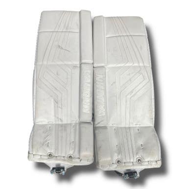 Vaughn (Used) White Intermediate Junior 24" Goalie Leg Pads