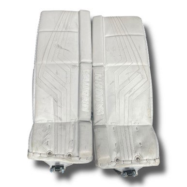Vaughn (Used) White Intermediate Junior 24" Goalie Leg Pads