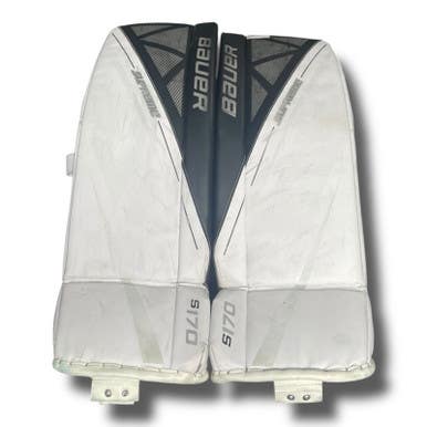 Used Bauer SUPREME S170 Goalie Leg Pads Senior White 34" 11375-S000362627