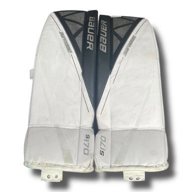 Used Bauer SUPREME S170 Goalie Leg Pads Senior White 34" 11375-S000362627