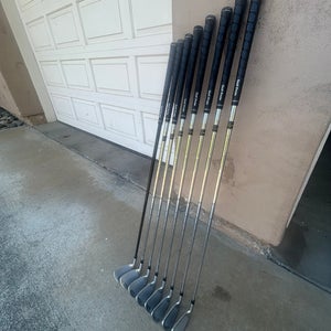 Men's TaylorMade Rac OS Right Handed Iron Set Stiff Flex Steel Shaft