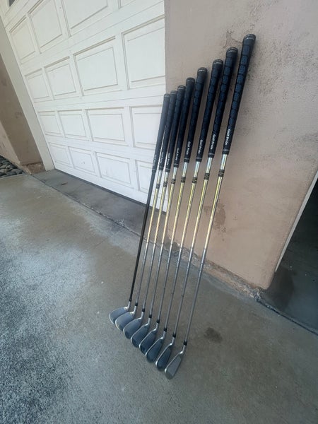 Men's TaylorMade Rac OS Right Handed Iron Set Stiff Flex Steel Shaft