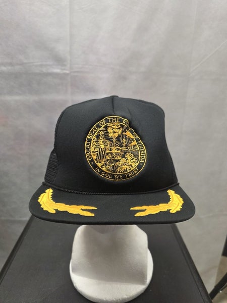 Vintage Great Seal Of The State Of Florida Mesh Snapback Hat