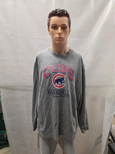 Chicago Cubs Majestic Crewneck Sweatshirt XXL 2XL MLB