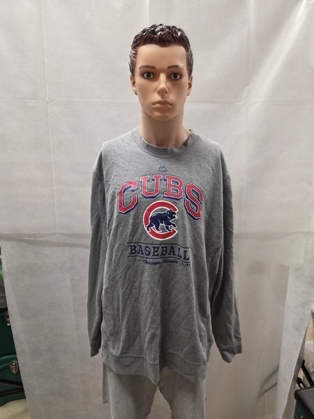 Chicago Cubs Majestic Crewneck Sweatshirt XXL 2XL MLB
