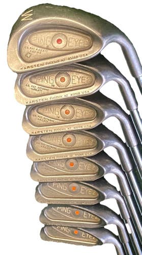 Ping Eye2 Iron Set Orange Dot 3-PW RH Men's Stiff Steel 5i 38" Factory Grips
