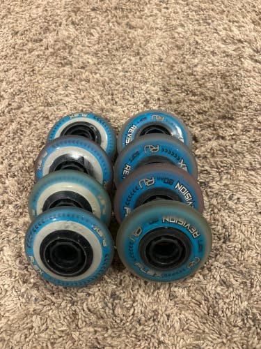 Set Of 8 Revision Flex Wheels 76/80 Soft