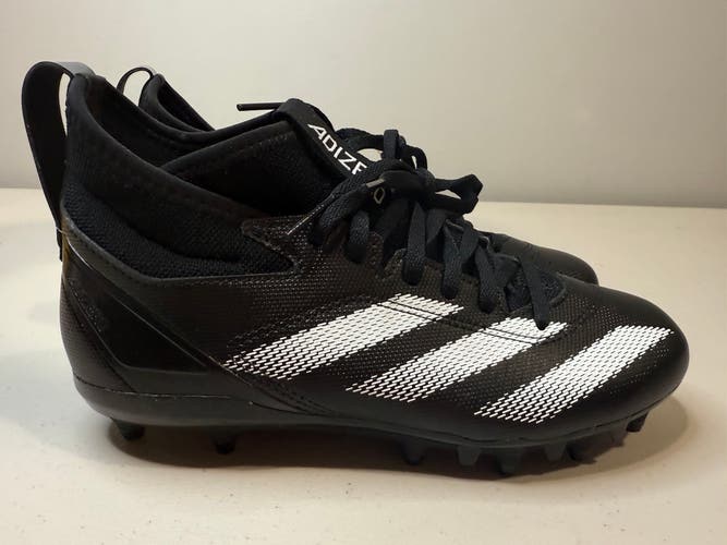 Size 5.5Y Youth Adidas Adizero Impact. 2 Football Cleats Black White