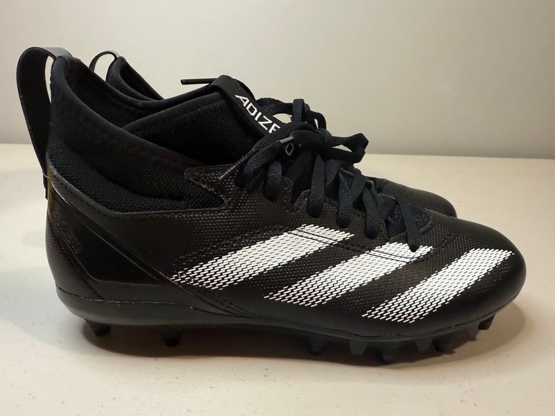 Size 5.5Y Youth Adidas Adizero Impact. 2  Football Cleats  Black White