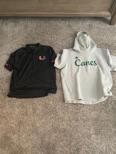 Miami Hurricanes Bundle sweatshirt and polo