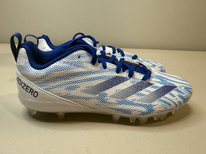 Size 5 Youth adidas adizero Electric.2 Football Cleats Royal Blue White