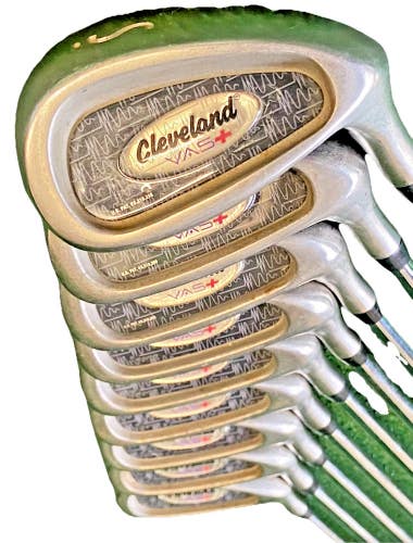 Cleveland VAS+ Iron Set 3-PW,SW RH Men Stiff Steel 5i 37.75" Nice Oversize Grips