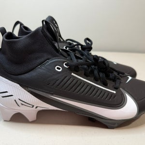 Size 9.5 Men’s Nike Vapor Edge Pro 360 2 Black White Football Cleats
