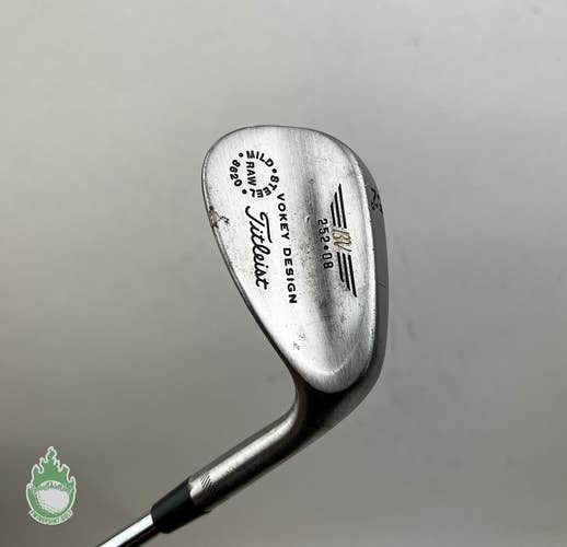 Titleist Vokey Design Mild Raw 252-08 Wedge 52* Wedge Steel Shaft Golf Club